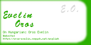 evelin oros business card